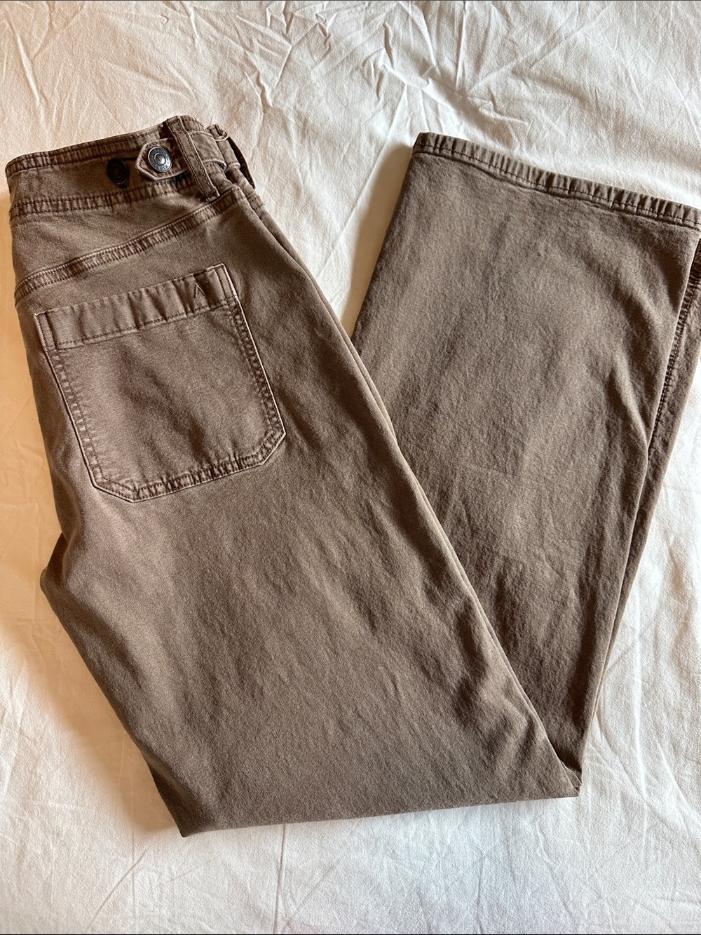 American Eagle Outfitters Women's Wide Leg Pants in Brown